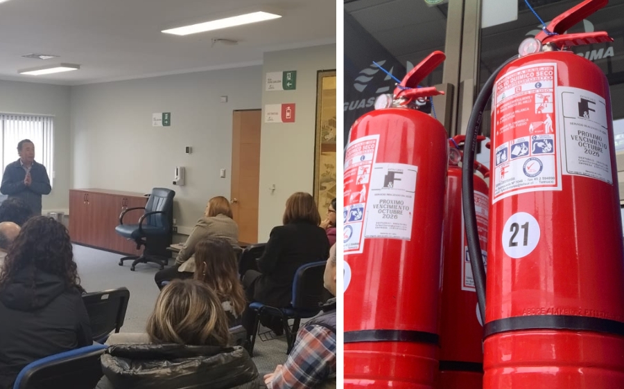 guas Décima refuerza cultura de seguridad con capacitación práctica en uso de extintores